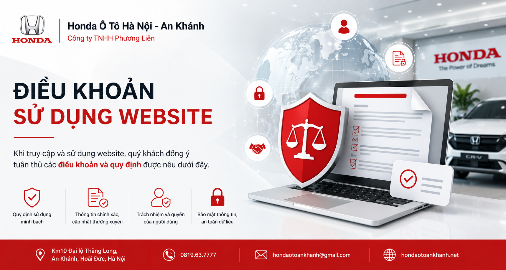 Điều khoản sử dụng Website